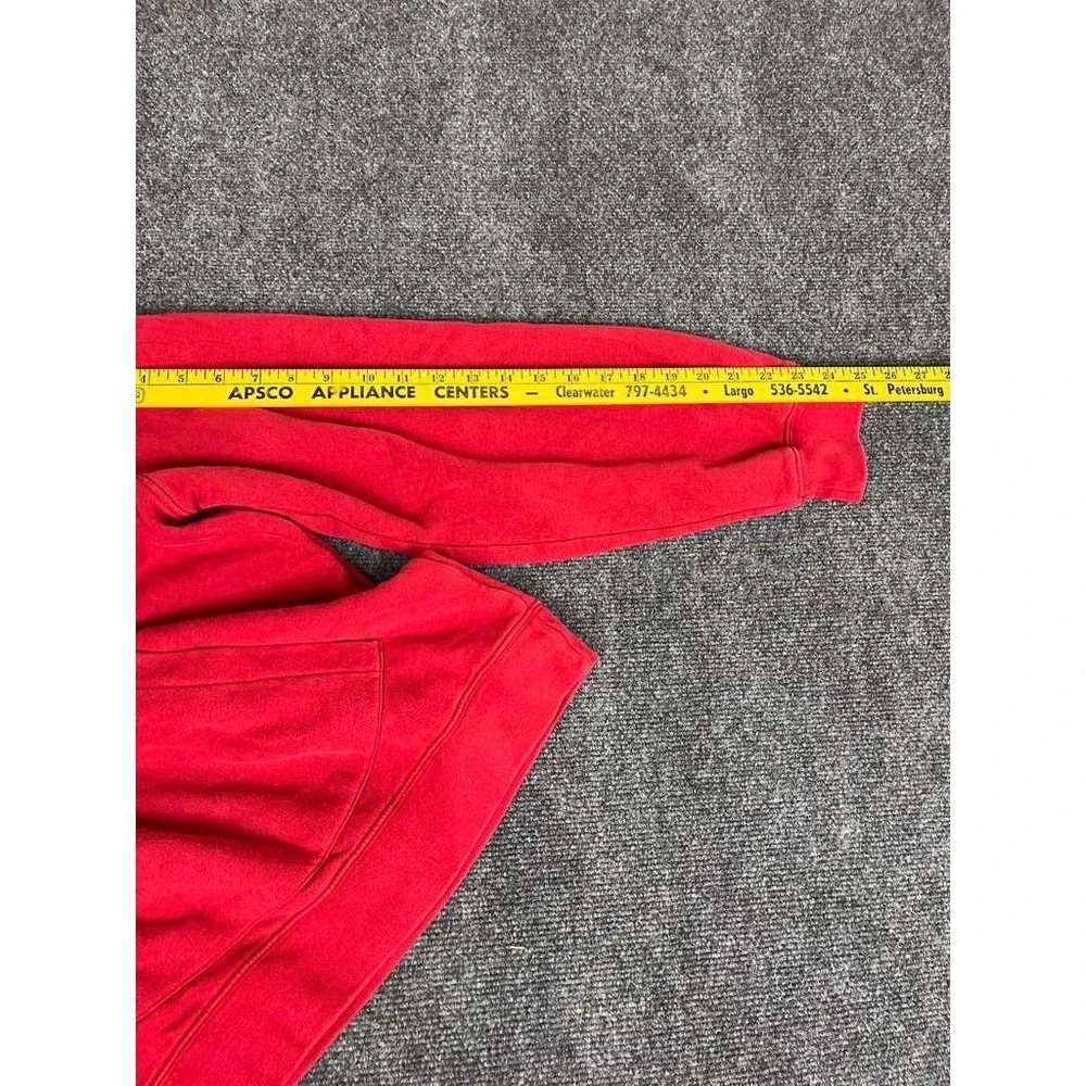 Vintage Nike Hoodie Mens Large‎ Red Pullover Mini Swoosh Gray Tag Y2K
